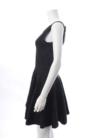 Alaïa Metallic Jacquard-Knit Mini Dress