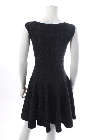 Alaïa Metallic Jacquard-Knit Mini Dress
