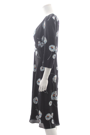 Suzannah Silk Floral Printed Midi Dress