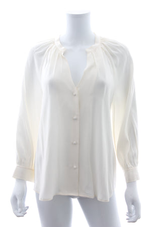 FRAME Buttoned Silk Blouse
