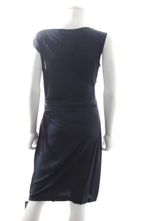 Diane Von Furstenberg 'Bec' Sleeveless Draped Silk Dress