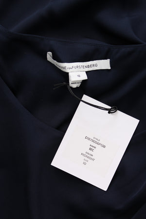 Diane Von Furstenberg 'Bec' Sleeveless Draped Silk Dress