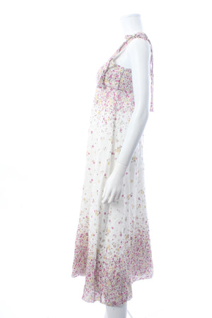 Zimmermann Carnaby Floral Printed Linen Midi Dress