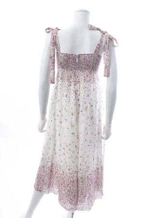 Zimmermann Carnaby Floral Printed Linen Midi Dress