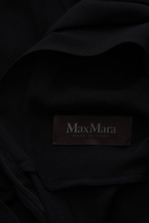 Max Mara Pianoforte Draped Sleeveless Crepe Dress
