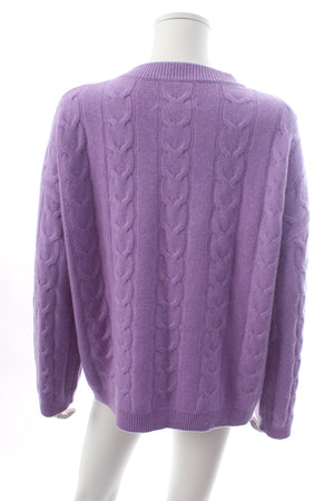 Lisa Yang 'The Vilma' Cable Knit Cashmere Sweater