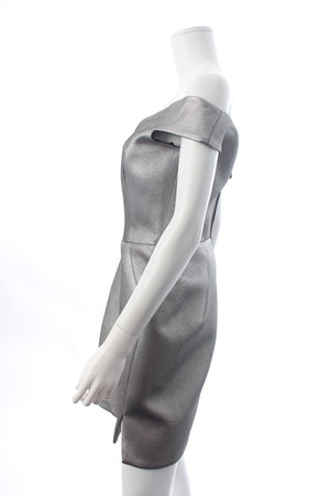 Maticevski Fiction Metallic Mini Dress
