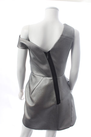 Maticevski Fiction Metallic Mini Dress