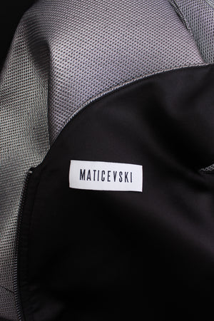 Maticevski Fiction Metallic Mini Dress