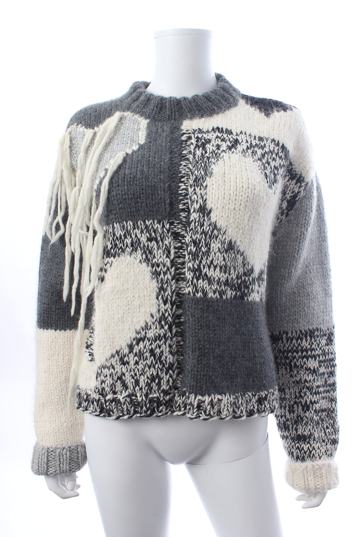 Joseph Waste Yarn Intarsia Wool-Blend Sweater - Exclusive Collection