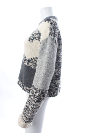 Joseph Waste Yarn Intarsia Wool-Blend Sweater - Exclusive Collection