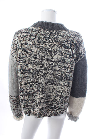 Joseph Waste Yarn Intarsia Wool-Blend Sweater - Exclusive Collection