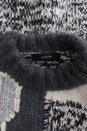 Joseph Waste Yarn Intarsia Wool-Blend Sweater - Exclusive Collection