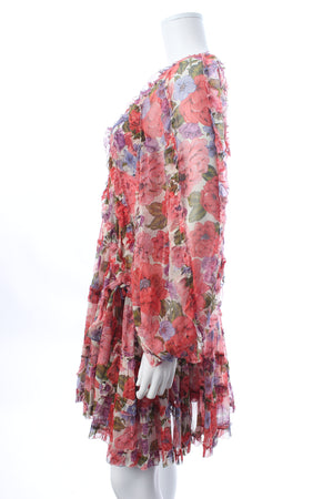 Zimmermann Poppy Frill Floral Printed Mini Dress