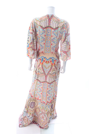 Etro Printed Silk Maxi Dress