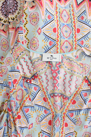 Etro Printed Silk Maxi Dress