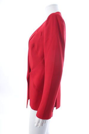Alexander McQueen Asymmetric Tailored Crepe Suit Jacket (co-ordinating item)