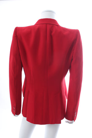 Alexander McQueen Asymmetric Tailored Crepe Suit Jacket (co-ordinating item)