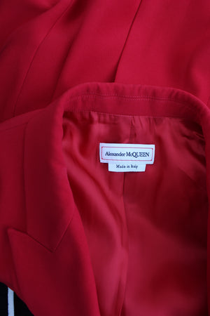 Alexander McQueen Asymmetric Tailored Crepe Suit Jacket (co-ordinating item)