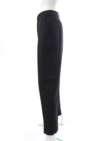 Chanel Wool-Blend Bouclé Straight-Leg Slim Trousers