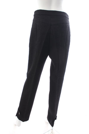 Chanel Wool-Blend Bouclé Straight-Leg Slim Trousers