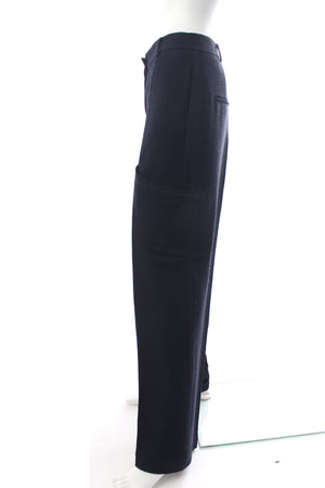 Jacquemus La Collectionneuse Textured Crepe Straight-Leg Trousers