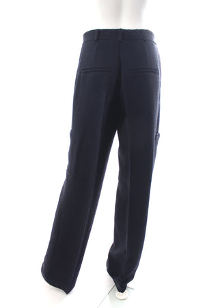 Jacquemus La Collectionneuse Textured Crepe Straight-Leg Trousers