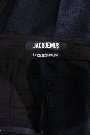 Jacquemus La Collectionneuse Textured Crepe Straight-Leg Trousers