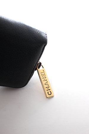 Chanel Timeless CC Caviar Leather Zip Wallet