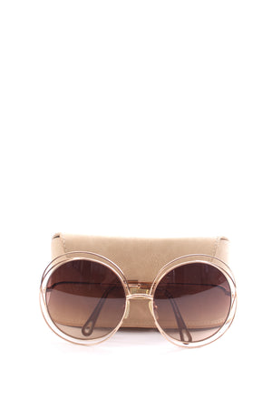 Chloé Carlina CE114SD Oversized Round Sunglasses