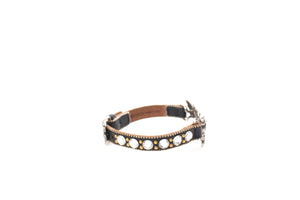 Gucci Crystal and Leather Butterfly Bracelet
