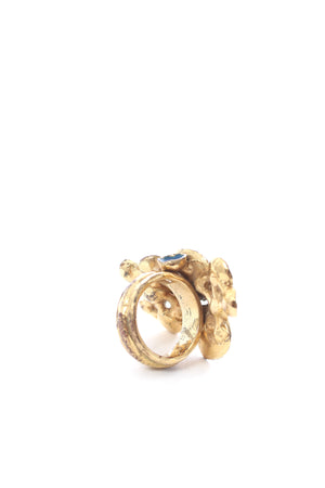 Vintage Yves Saint Laurent Arty Cluster Flowers Statement