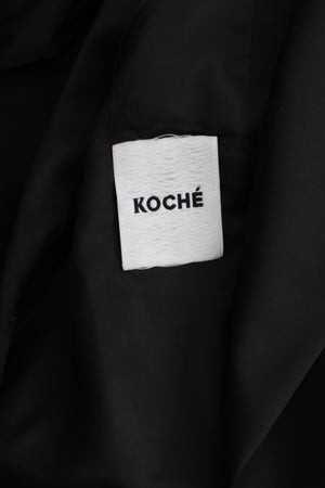 Koché Open Back Crepe Waistcoat
