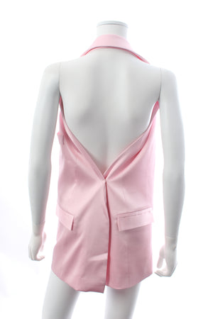 Koché Open Back Crepe Waistcoat