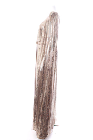 Elie Saab Sequin Embellished Cape Tulle Gown
