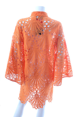 La Vie Style House Shell Lace Kaftan Dress
