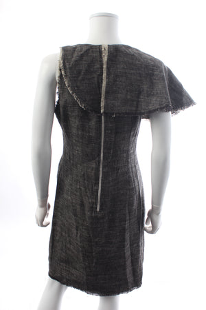Pringle of Scotland Ruffled Linen-Blend Mini Dress