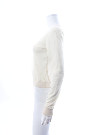 Acne Studios Lia Tulle Cotton Sweater