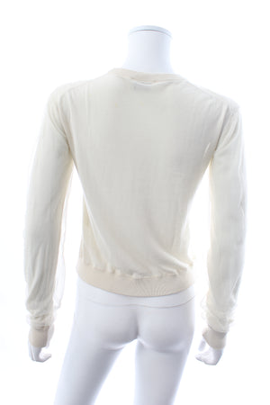 Acne Studios Lia Tulle Cotton Sweater