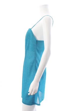 Delpozo Glitter Slip Mini Dress