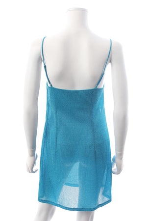 Delpozo Glitter Slip Mini Dress