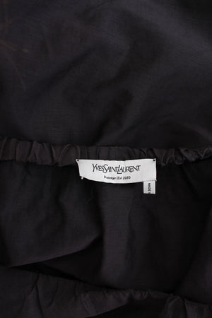 Vintage Yves Saint Laurent Cotton and Silk-Blend Off-the-shoulder Blouse