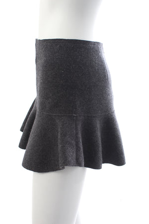 Isabel Marant Freya Merino Wool Felt Mini Skirt