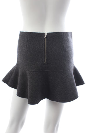 Isabel Marant Freya Merino Wool Felt Mini Skirt