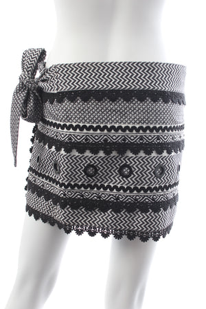 Dodo Bar Or Aviva Wrap Cotton Mini Skirt