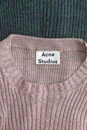 Acne Studios Rasha Ribbed Knit Cotton-Stretch Sweater