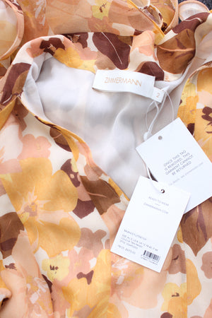 Zimmermann Balance Flutter Printed Blouse - Spring 2025 Collection