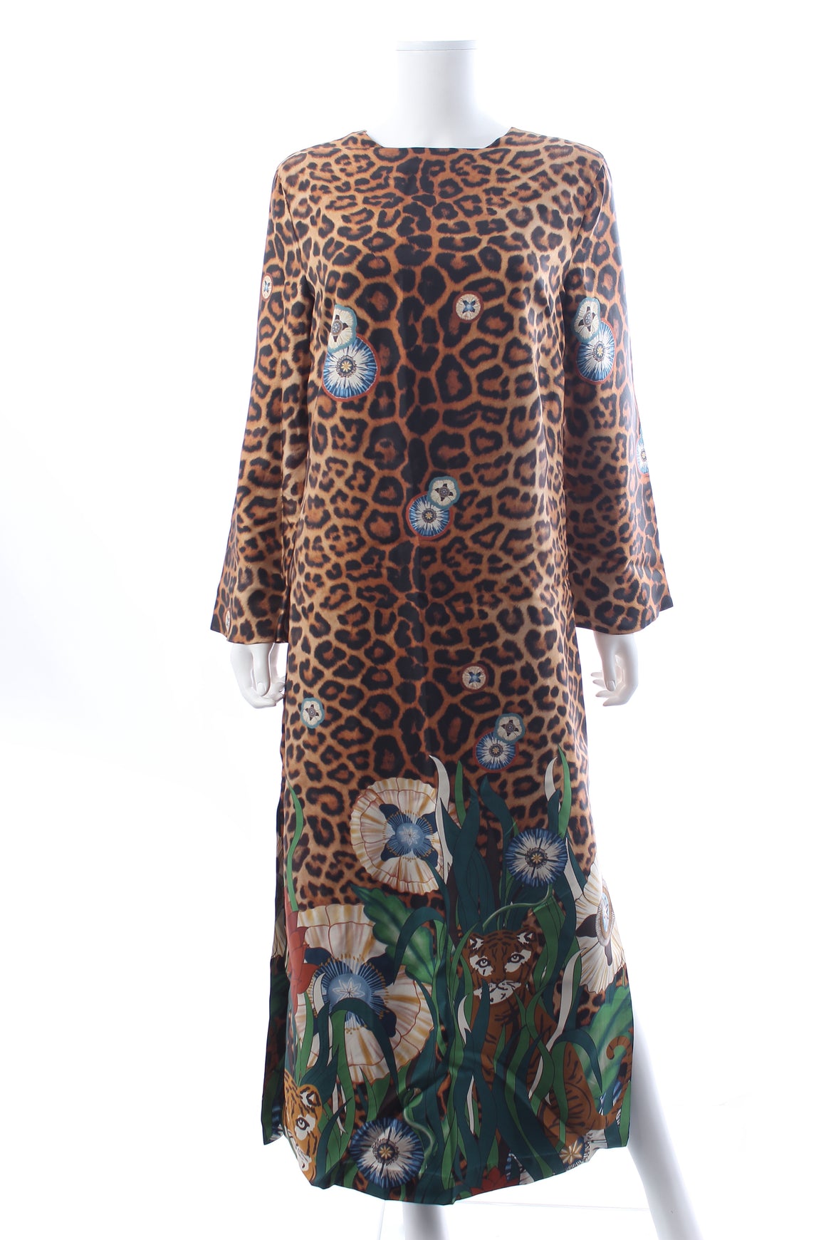 PAULA Printed Silk Midi Dress