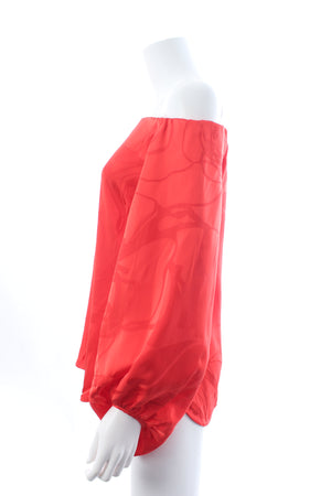 Silvia Tcherassi Stephanie Off-the-shoulder Jacquard Blouse