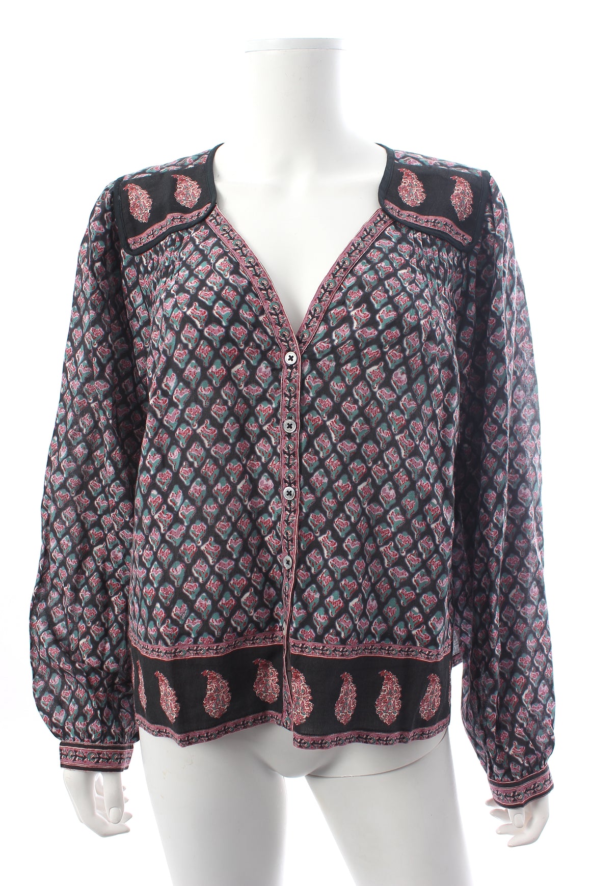 SEA New York Donna Printed Cotton Blouse
